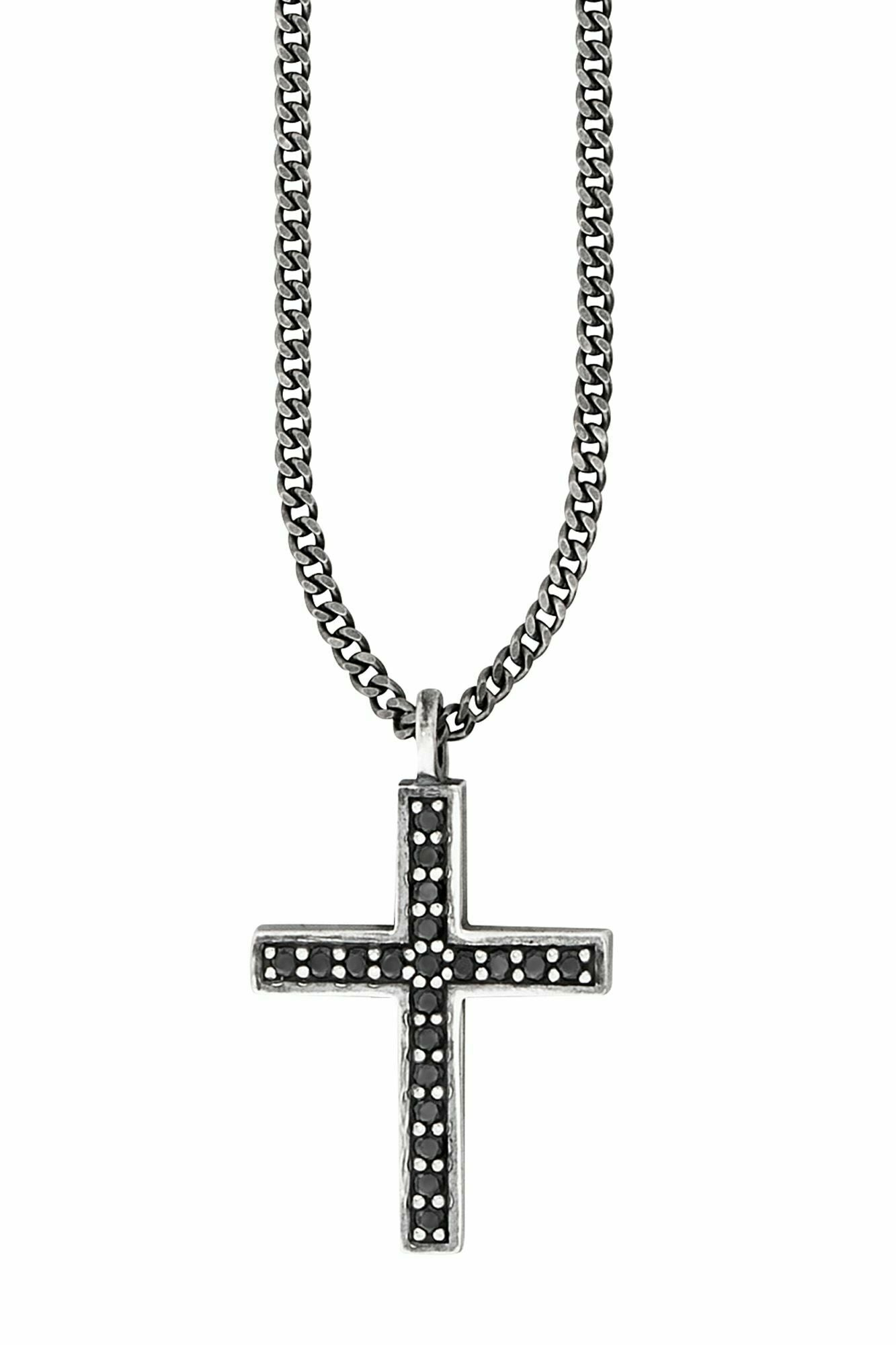 Anhänger mit Kette 925/- Sterling Silber oxidiert Spinell 41184174702686 – Bild 3