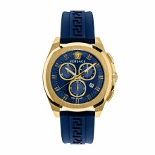 Versace Herren Armbanduhr Chronograph CHRONO GEO blau, gold 43 mm VE7CA0323 Versace Herren Armbanduhr Chronograph CHRONO GEO blau, gold 43 mm VE7CA0323