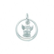 Damen 925 Silber Anhänger Taufring mit Zirkonia Ø 11,3 mm Damen 925 Silber Anhänger Taufring mit Zirkonia Ø 11,3 mm
