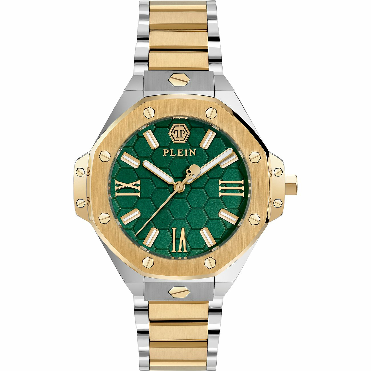 Philipp Plein Damen-Armbanduhr PWBDA0724 Grün / Bicolor Philipp Plein Damen-Armbanduhr PWBDA0724 Grün / Bicolor