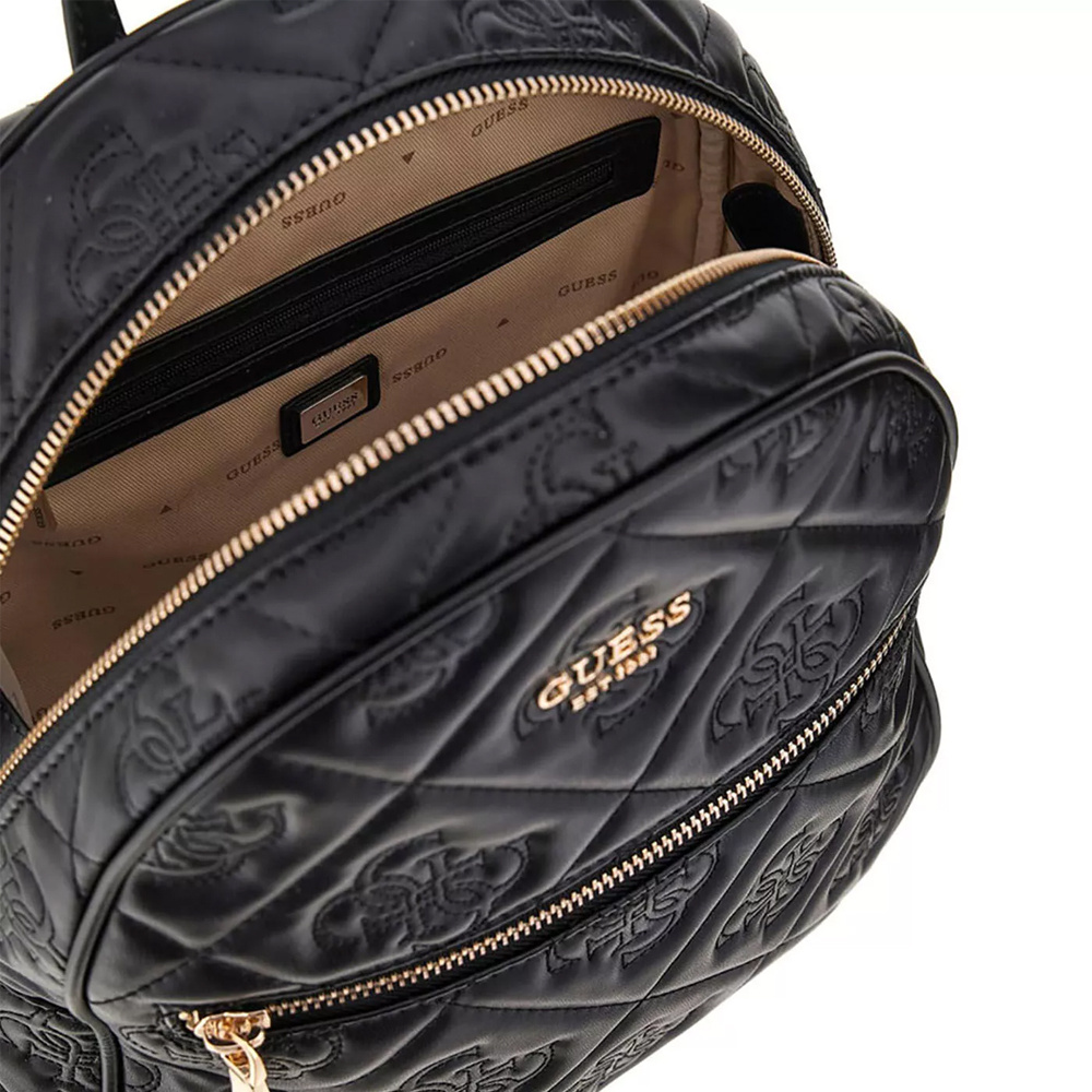 Guess Rucksack Damen Vikky II Backpack Schwarz HWQM9318320BLO Guess Rucksack Damen Vikky II Backpack Schwarz HWQM9318320BLO