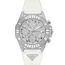GUESS Damen Multifunktionsuhr 40th Anniversary Special Edition Weiß Silber GW081... GUESS Damen Multifunktionsuhr 40th Anniversary Special Edition Weiß Silber GW081...