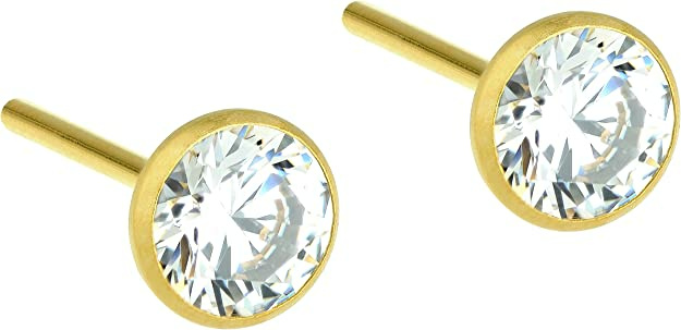 Ernstes Design Damen Ohrstecker mit Zirkonia Gold E465.WH Ernstes Design Damen Ohrstecker mit Zirkonia Gold E465.WH