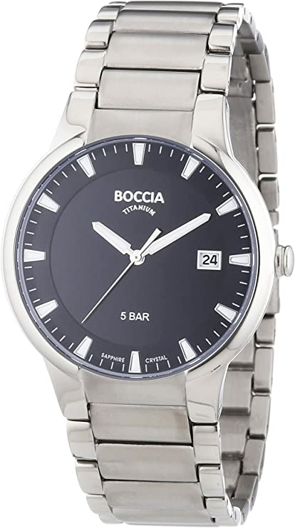 Boccia Herren-Armbanduhr XL Analog Quarz Titan 3629-01 Boccia Herren-Armbanduhr XL Analog Quarz Titan 3629-01