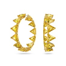 Swarovski Damen Ohrringe Creolen Ortyx Trilliant-Schliff, Gelb, Goldlegierungssc... Swarovski Damen Ohrringe Creolen Ortyx Trilliant-Schliff, Gelb, Goldlegierungssc...