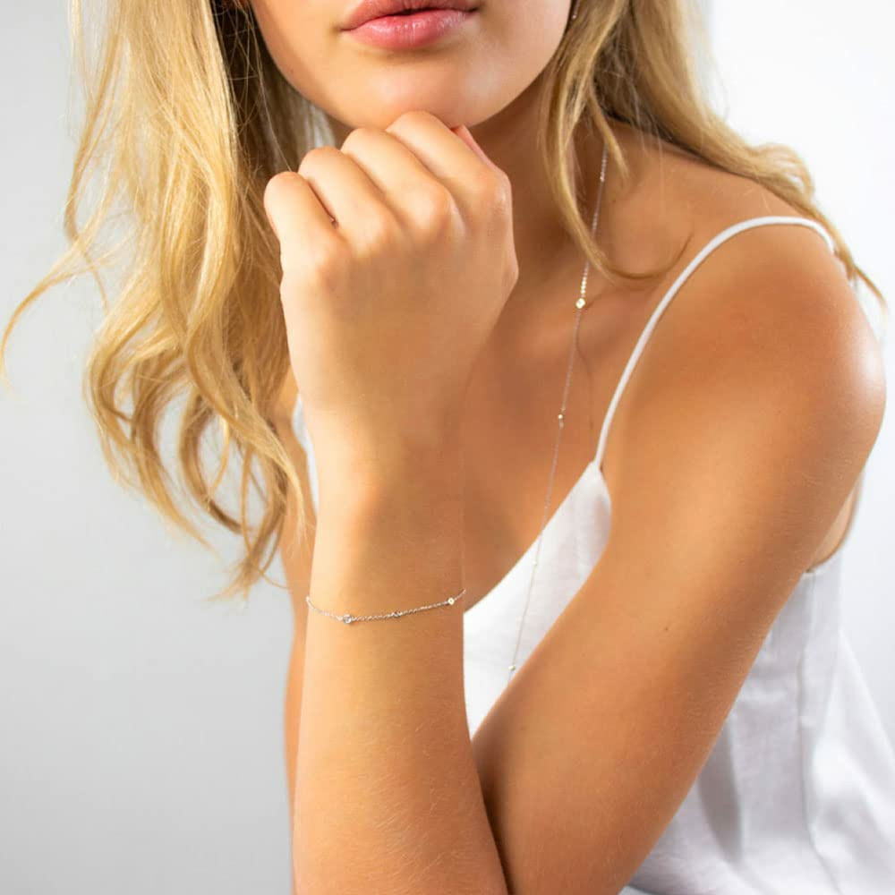 Xenox Damen 925 Sterling Silber Armband XS3831 – Bild 2