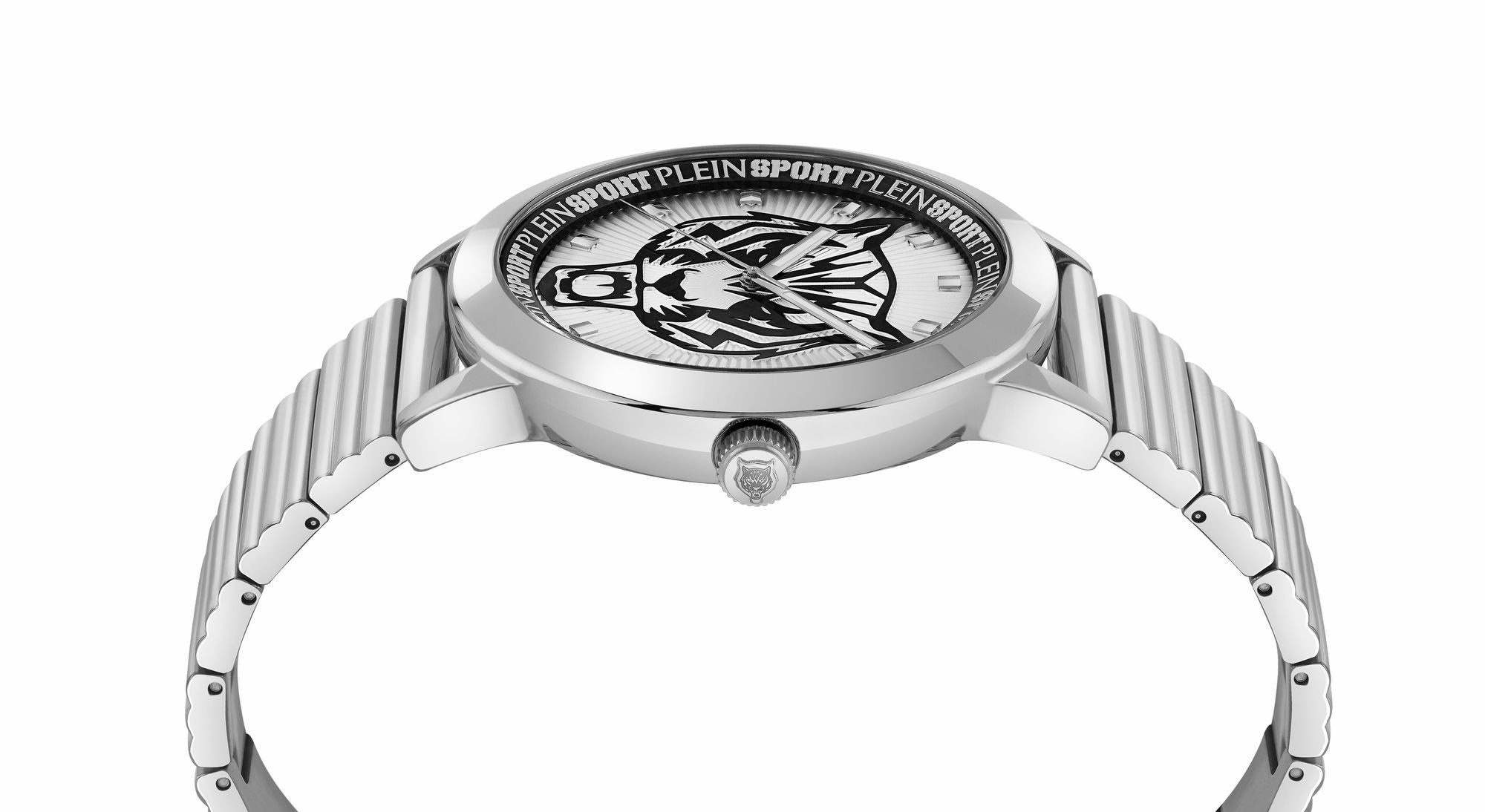 Plein Sport Herren Uhr Iron Tiger PSKDA0524 Edelstahl Silber 44 mm – Bild 2