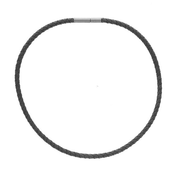 Ernstes Design Damen Halskette Ledergeflecht Collier Schwarz LG4.SW.50 Ernstes Design Damen Halskette Ledergeflecht Collier Schwarz LG4.SW.50