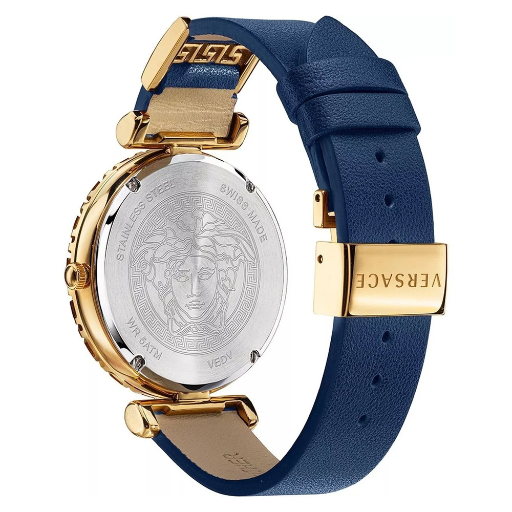 Versace Uhr Damen Palazzo Empire Greca Diamond Blau/Gold VEDV01019 – Bild 2