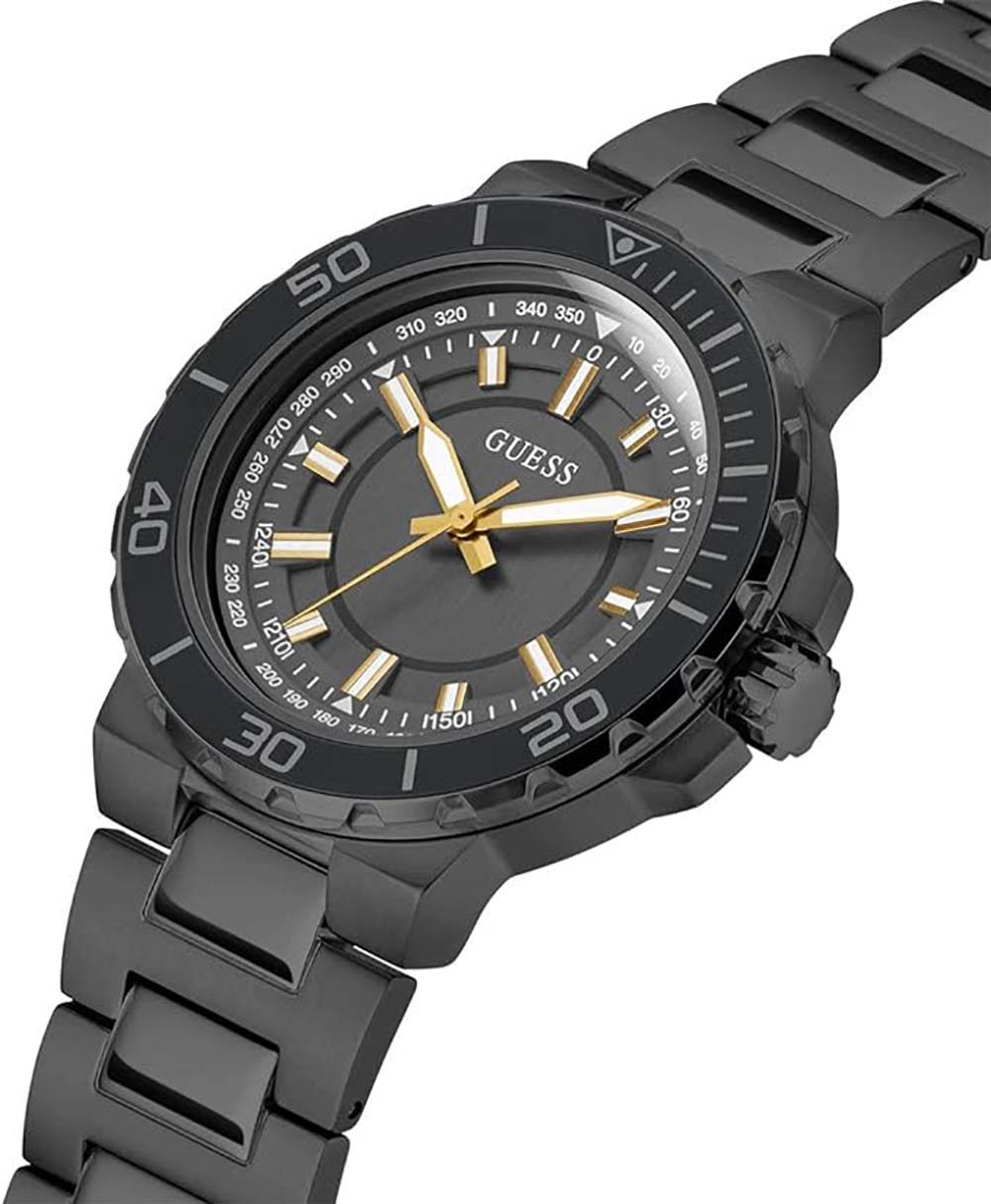 Guess Herren Armbanduhr Active Life Track schwarz 44 mm GW0426G3 Guess Herren Armbanduhr Active Life Track schwarz 44 mm GW0426G3