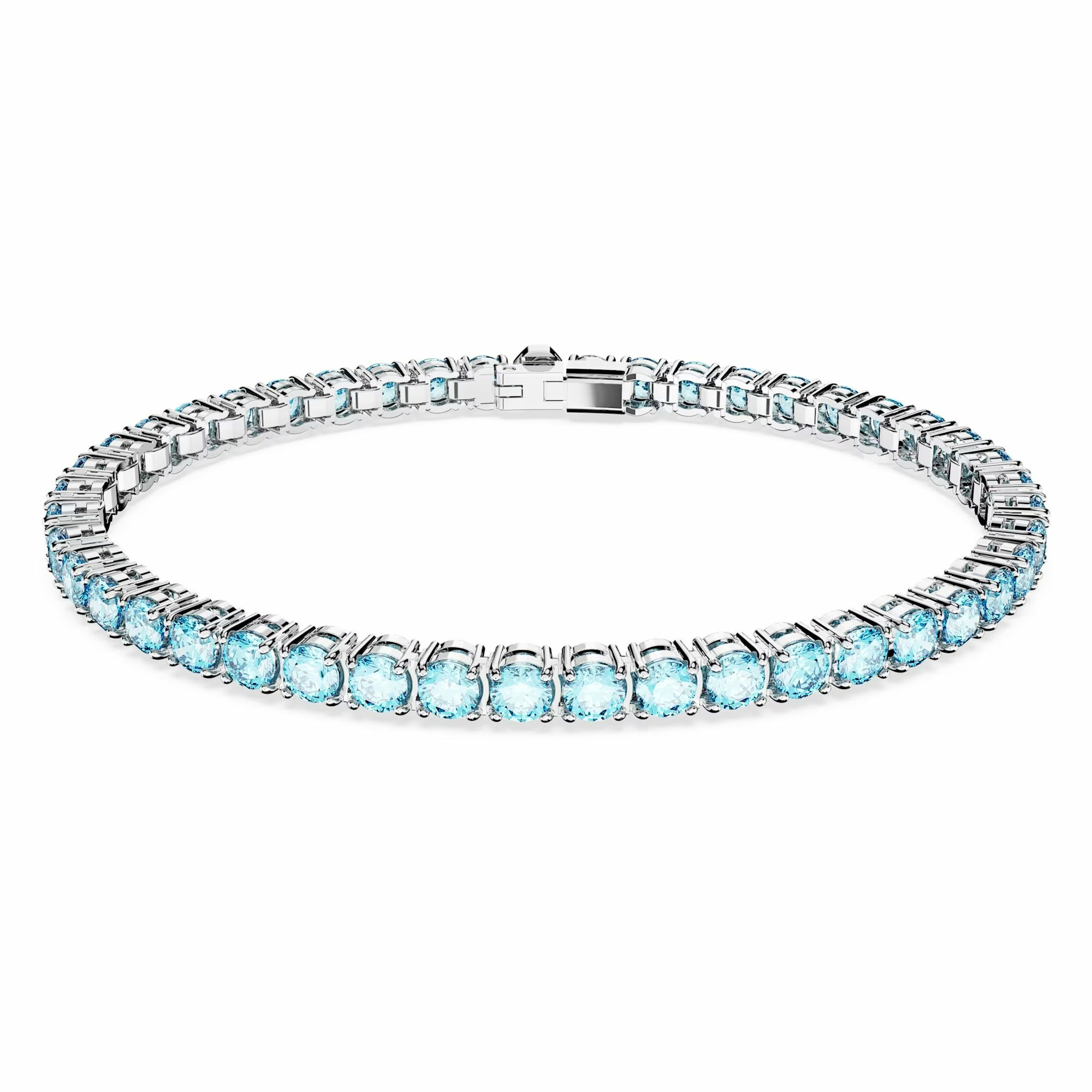 Swarovski Armband Unisex Matrix Tennis „Round‑Cut Blue“ Länge: ca. 17,5 cm (6 7/... – Bild 3