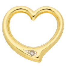 Damen 585 Gold Anhänger Swingheart mit Diamant Damen 585 Gold Anhänger Swingheart mit Diamant