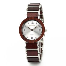 Edenhölzer Holzuhr Damen Armbanduhr Quarz Holzarmband Uhr Hardlex Flores Edenhölzer Holzuhr Damen Armbanduhr Quarz Holzarmband Uhr Hardlex Flores