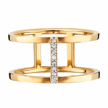 Ring 925/- Sterling Silber vergoldet Topas weiß 41184114835550 Ring 925/- Sterling Silber vergoldet Topas weiß 41184114835550