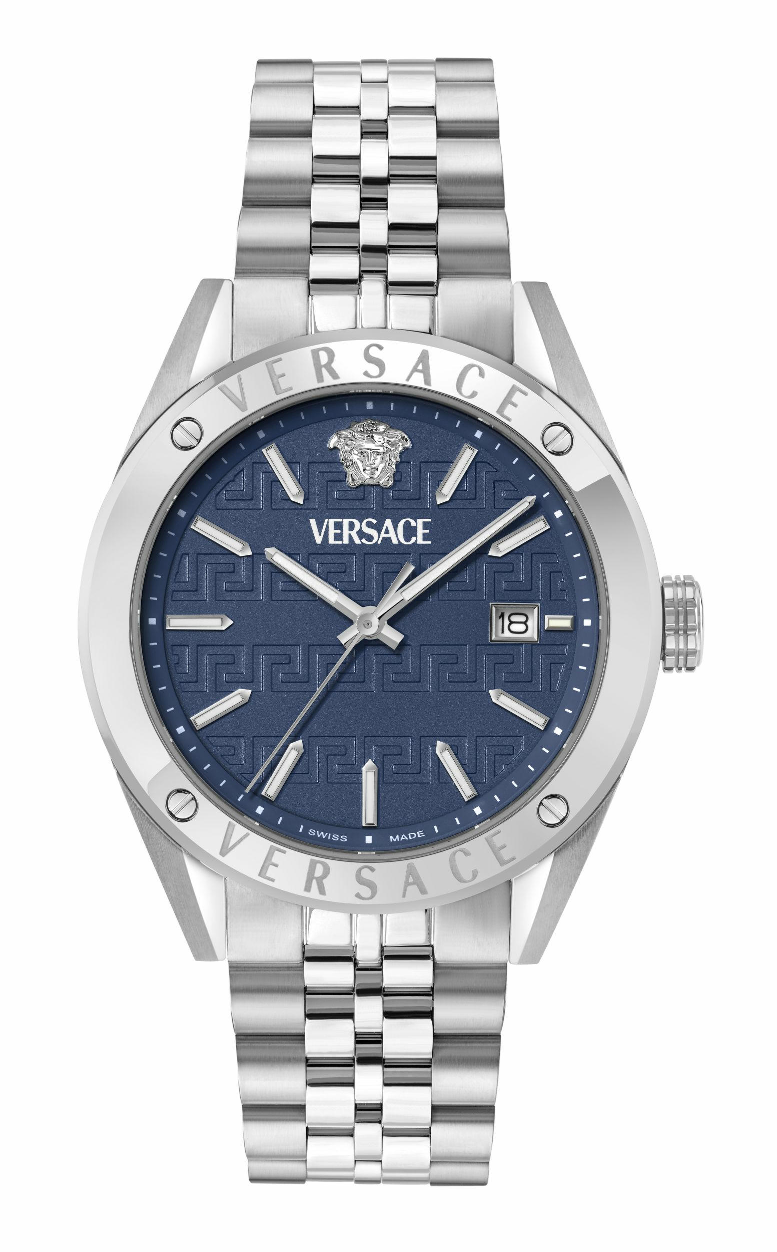 Versace Uhr Herren Athletics Gents Blau, Silber 41 mm VEKHA0325 Versace Uhr Herren Athletics Gents Blau, Silber 41 mm VEKHA0325