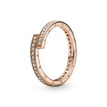 Pandora Damenring Signature überlappender Ring Zirkonia Roségold 189491C01 Pandora Damenring Signature überlappender Ring Zirkonia Roségold 189491C01