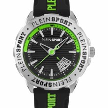 Plein Sport Herren Uhr Rampage PSGDA0124 Schwarz Grün Silikon 44 mm Plein Sport Herren Uhr Rampage PSGDA0124 Schwarz Grün Silikon 44 mm