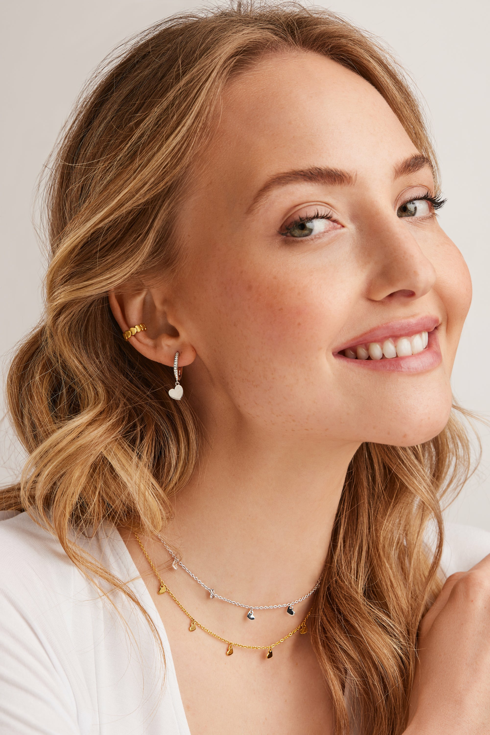 Creole 925 Sterling Silber rhodiniert Herz Zirkonia 41184873513054 Creole 925 Sterling Silber rhodiniert Herz Zirkonia 41184873513054