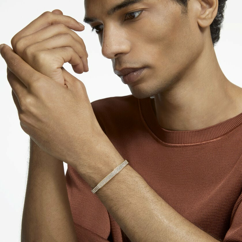 Swarovski Damen Dextera Armreif, Oktagon, Pavé, Weiß, Goldlegierungsschicht 5639... Swarovski Damen Dextera Armreif, Oktagon, Pavé, Weiß, Goldlegierungsschicht 5639...