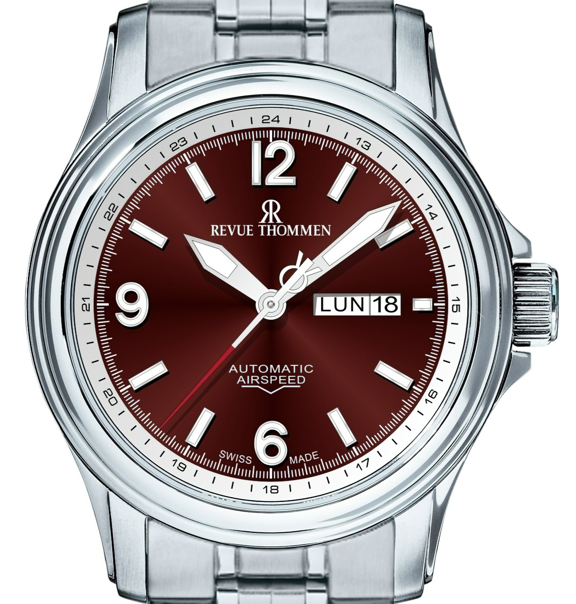 Revue Thommen Armbanduhr Unisex Automatik XLarge High‑Tech Rot 16040.2436 – Bild 2