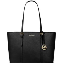 Michael Kors Jet Set Travel Large Saffiano Leather Tote 35F0GTVT9L‑Black Michael Kors Jet Set Travel Large Saffiano Leather Tote 35F0GTVT9L‑Black