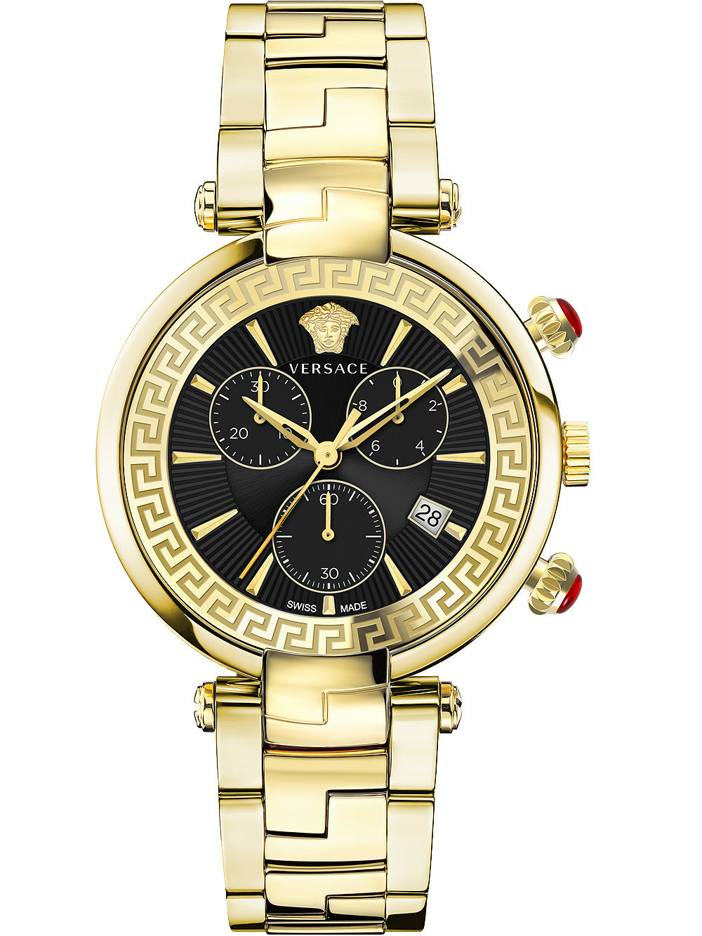 Versace Damen Armbanduhr Chronograph Revive 41mm Armband Edelstahl VE2M006 21 – Bild 2
