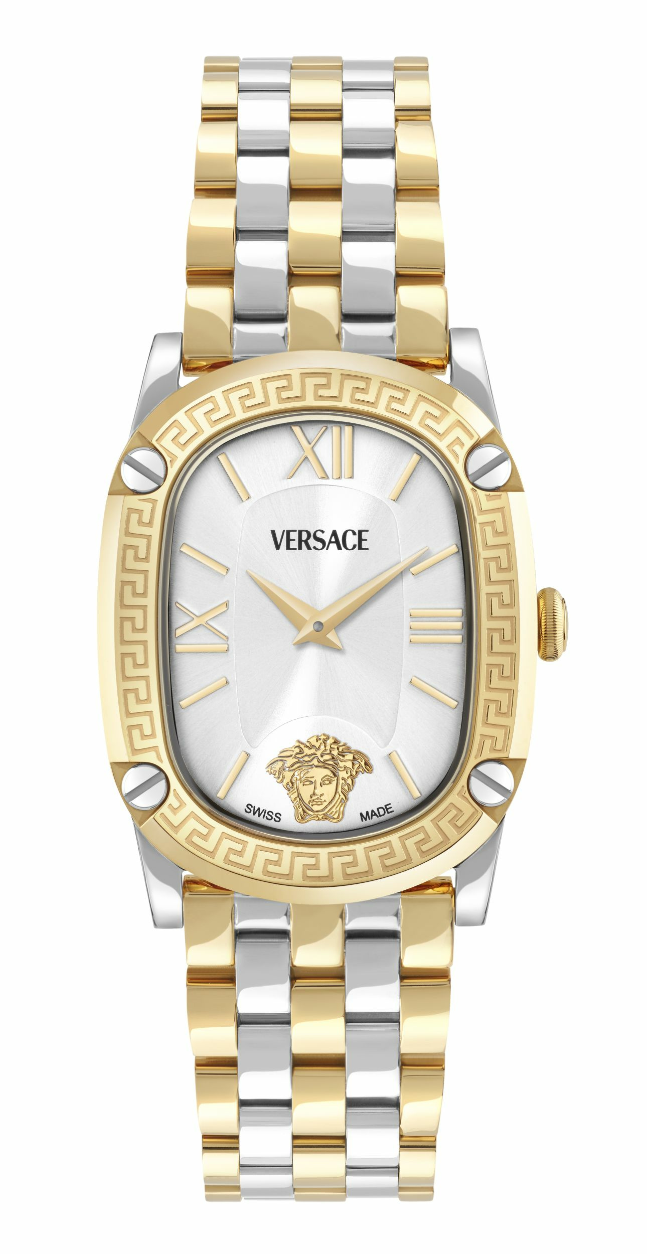 Versace Damenuhr Greca Couture Silber/Gold VE1B01325 Versace Damenuhr Greca Couture Silber/Gold VE1B01325