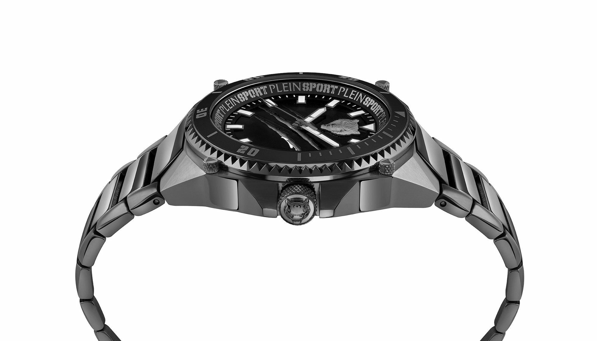 Plein Sport Herren Uhr Thunder Force PS8BA1024 Schwarz Edelstahl 47 mm – Bild 3