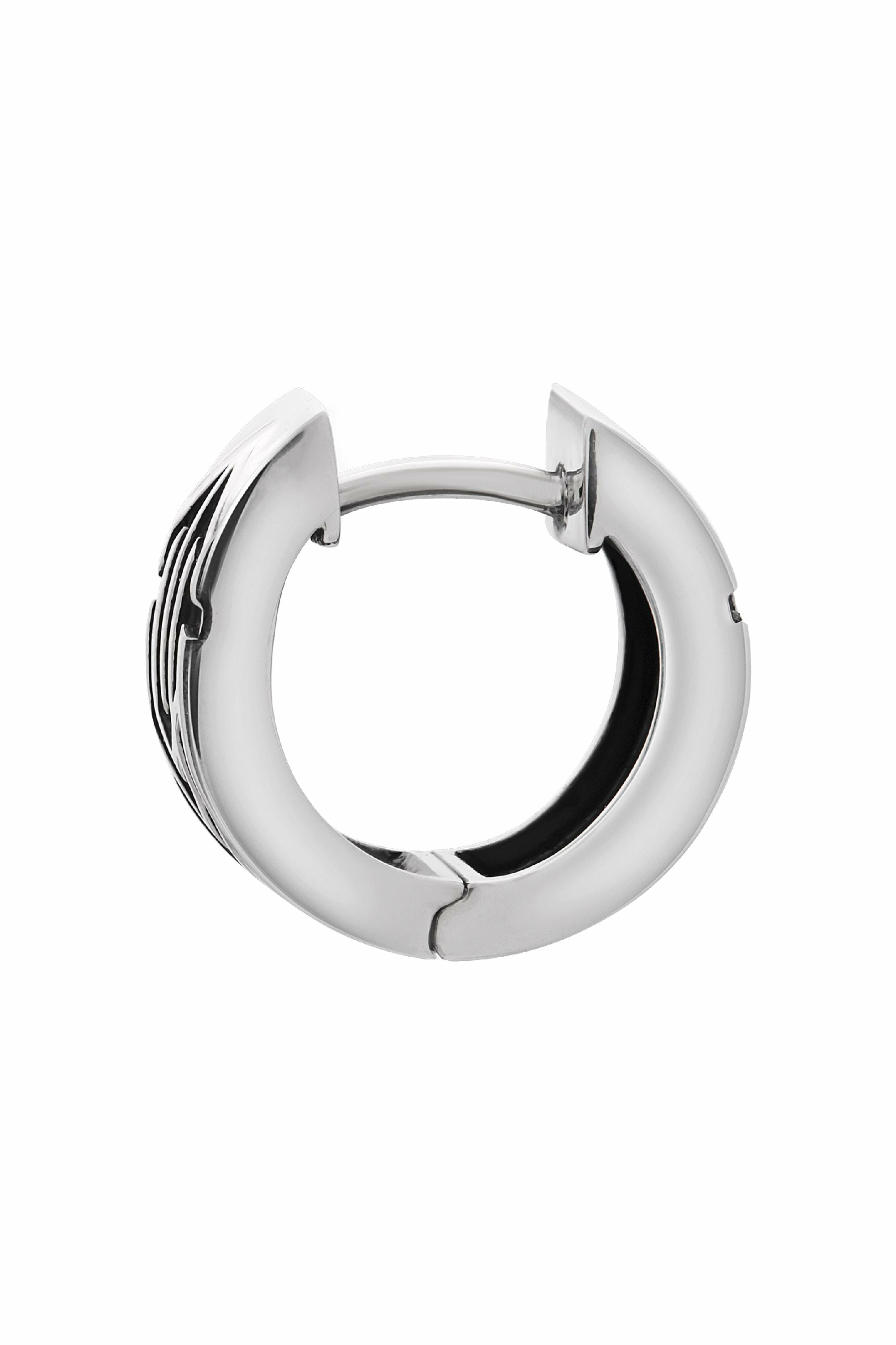 Single Creole 925 Silber matt oxidiert 41185220001886 – Bild 2