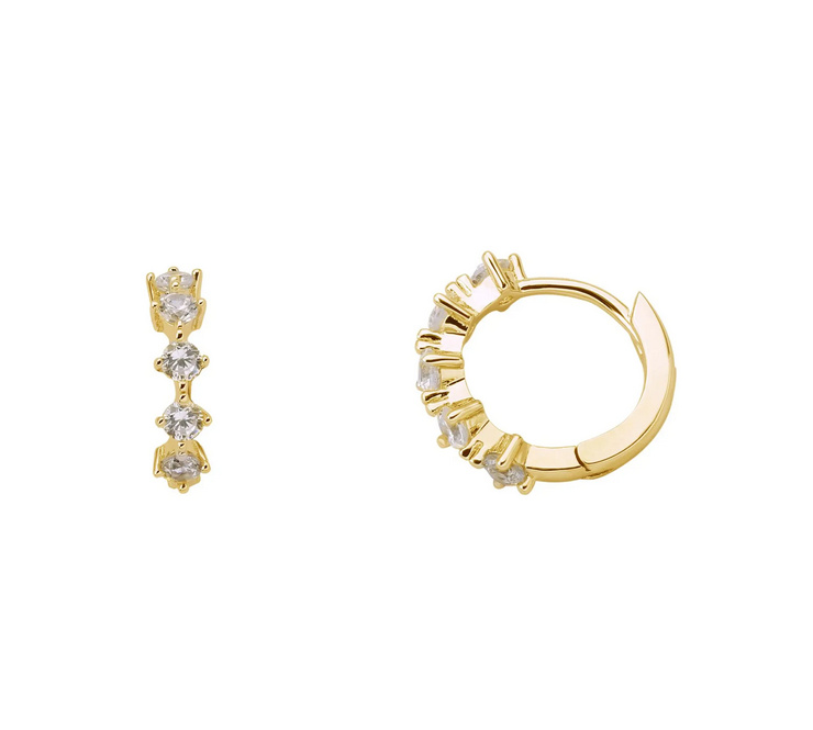 XENOX Damen Creolen XS2039, 925er Silber – Bild 2