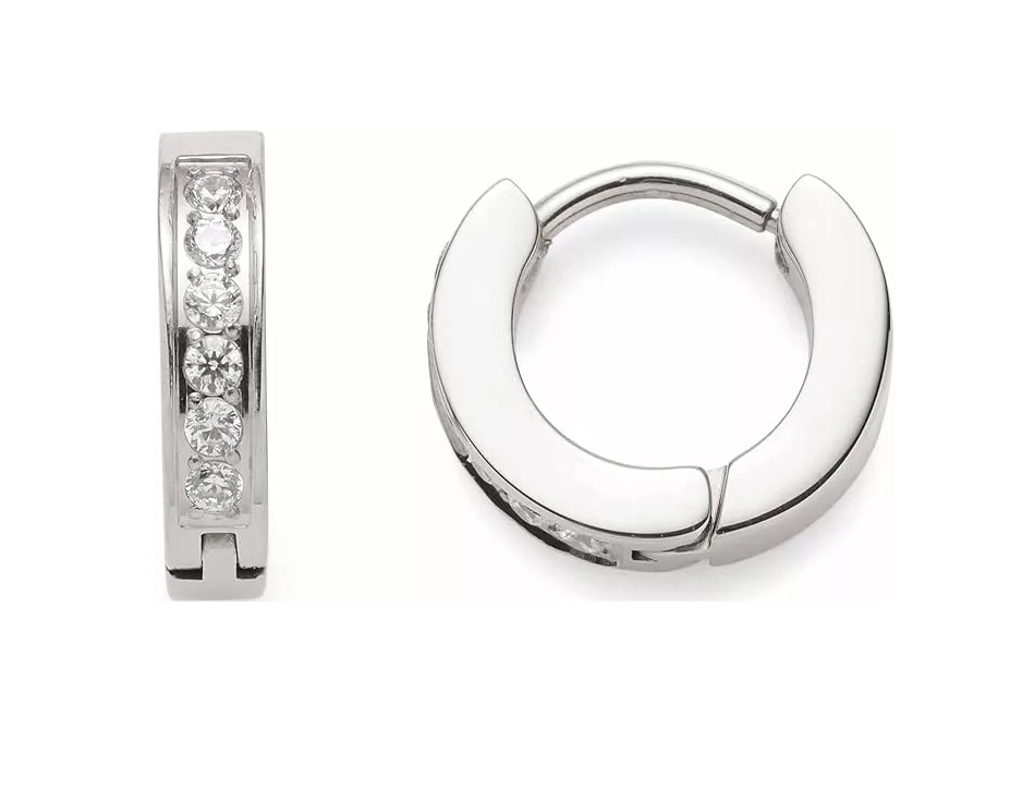 Leonardo Damen Zirkonia Creolen Nani Silber 023330 Leonardo Damen Zirkonia Creolen Nani Silber 023330