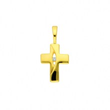 Damen & Herren 333 Gold Kreuz Anhänger mit Zirkonia Damen & Herren 333 Gold Kreuz Anhänger mit Zirkonia