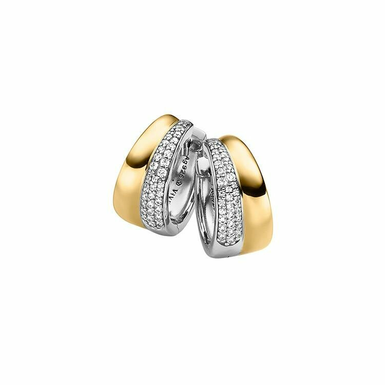 Viventy Damen Ohrringe Zirkonia Creolen Silber 785174 Viventy Damen Ohrringe Zirkonia Creolen Silber 785174