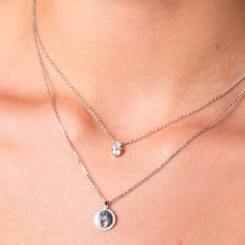 Xenox Damen 925 Sterling Silber Halskette XS7347 Xenox Damen 925 Sterling Silber Halskette XS7347