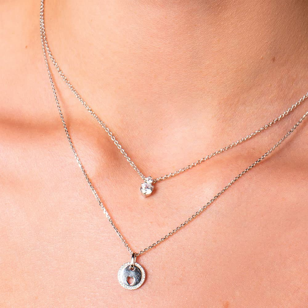 Xenox Damen 925 Sterling Silber Halskette XS7347 – Bild 2