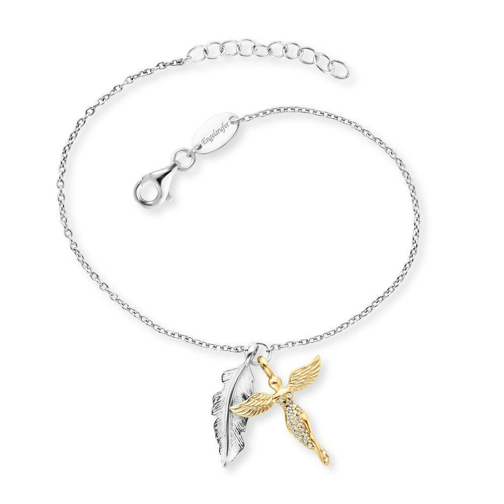 Damen-Armband %27Feder&Engel%27 ERB-FEDER-ANGEL-BIG Damen-Armband %27Feder&Engel%27 ERB-FEDER-ANGEL-BIG