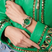 Philipp Plein Damenuhr Date Superlative Bicolor/grün Philipp Plein Damenuhr Date Superlative Bicolor/grün