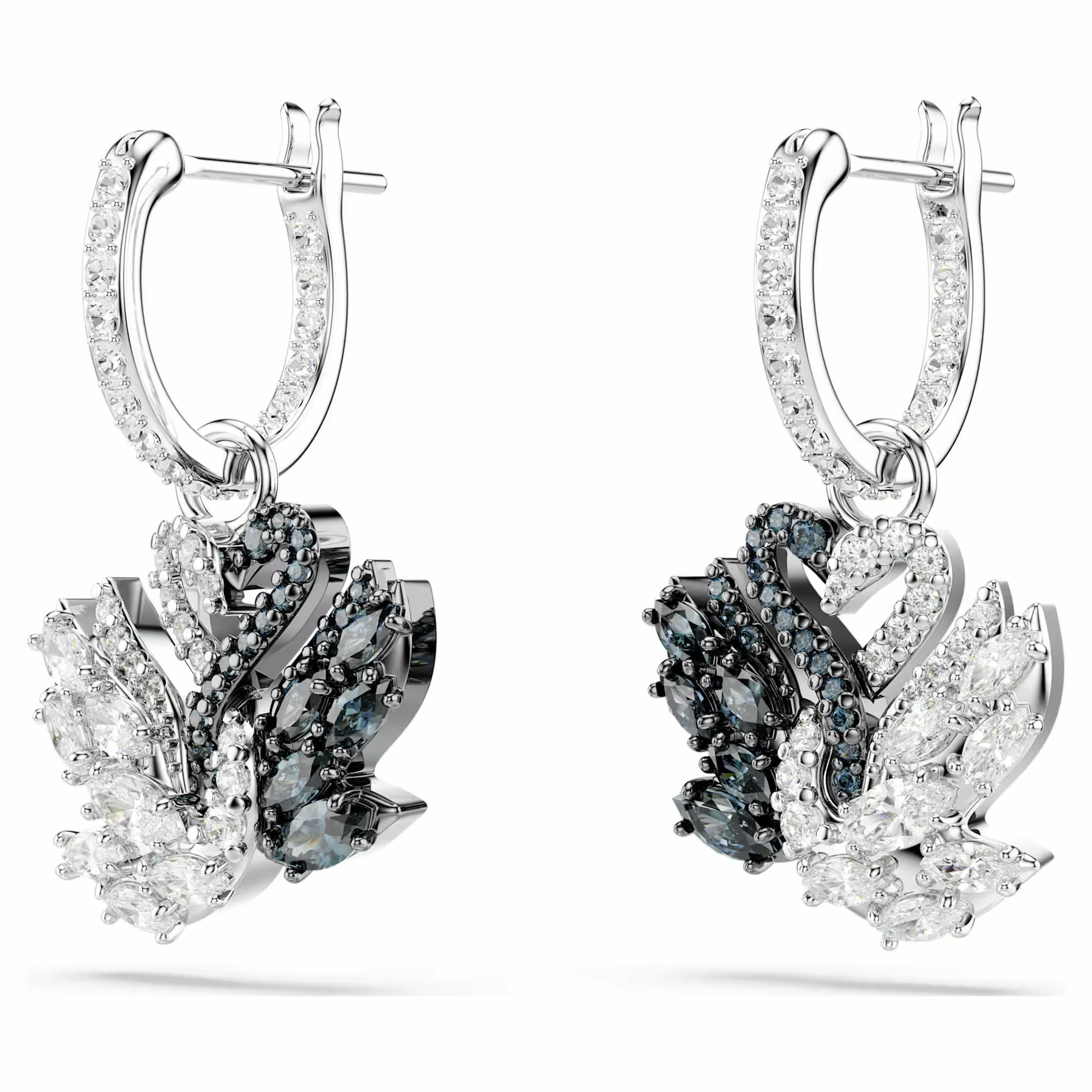 Swarovski Ohrringe Damen Swan Drop Earrings Schwarz Rhodium‑/Ruthenium‑Finish 57... Swarovski Ohrringe Damen Swan Drop Earrings Schwarz Rhodium‑/Ruthenium‑Finish 57...