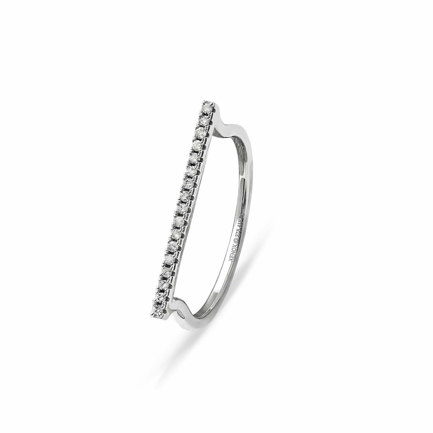 Xenox Damen Ring Echt-Gold 9K Weißgold XG4431 Xenox Damen Ring Echt-Gold 9K Weißgold XG4431