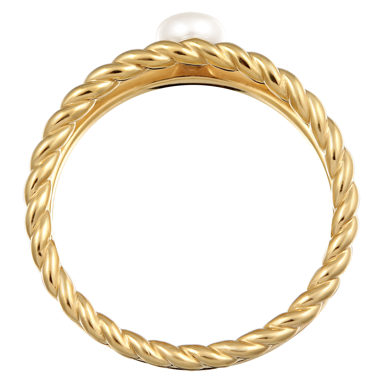 Ring Süßwasserzuchtperle Modisch Kordel 925 Silber – Bild 2