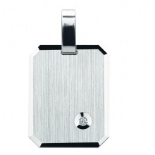 Damen 925 Silber Gravurplatte Anhänger mit Zirkonia Damen 925 Silber Gravurplatte Anhänger mit Zirkonia