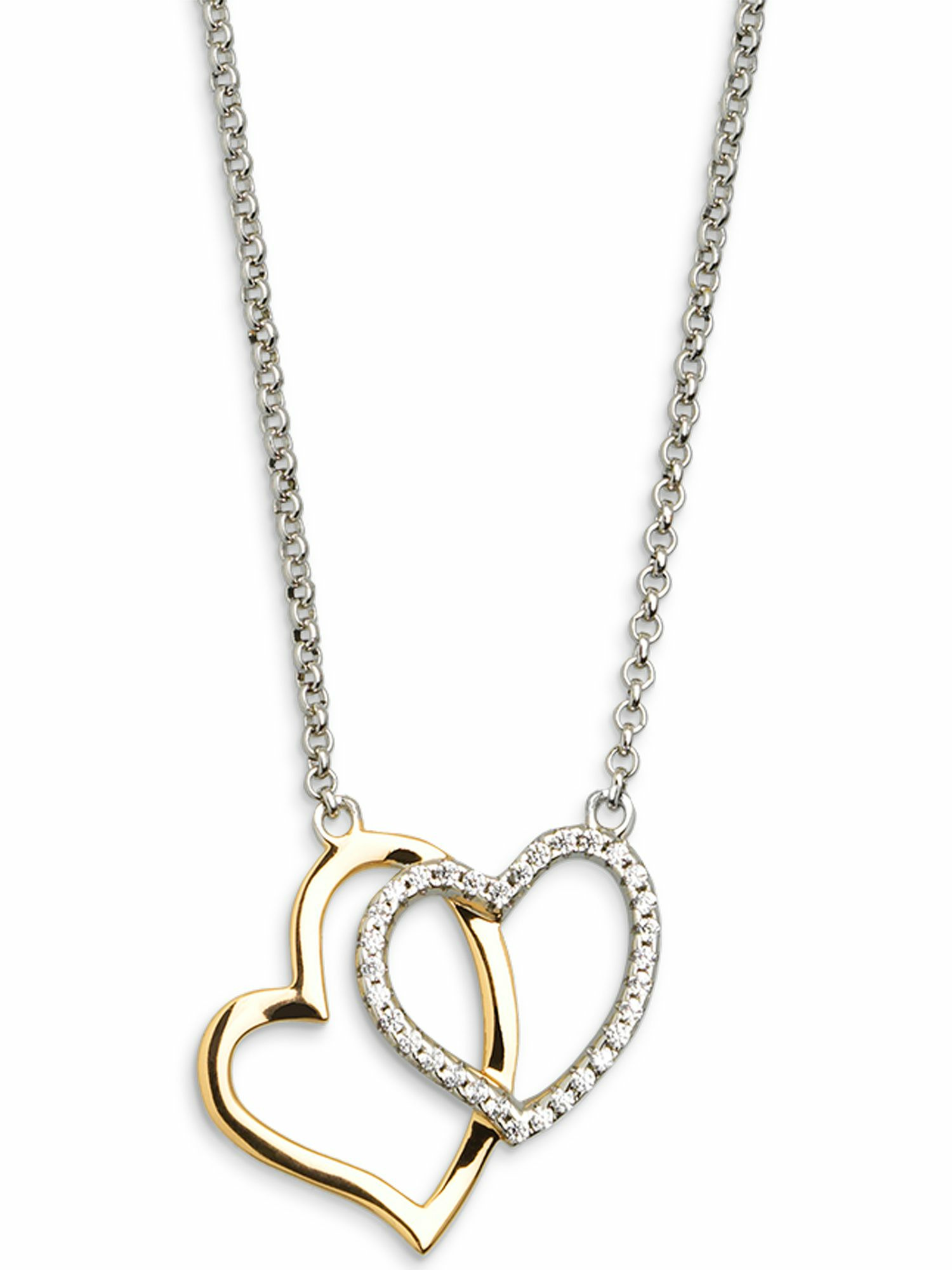 XENOX Damen Herzen Kette Herz Silber XS2776G XENOX Damen Herzen Kette Herz Silber XS2776G