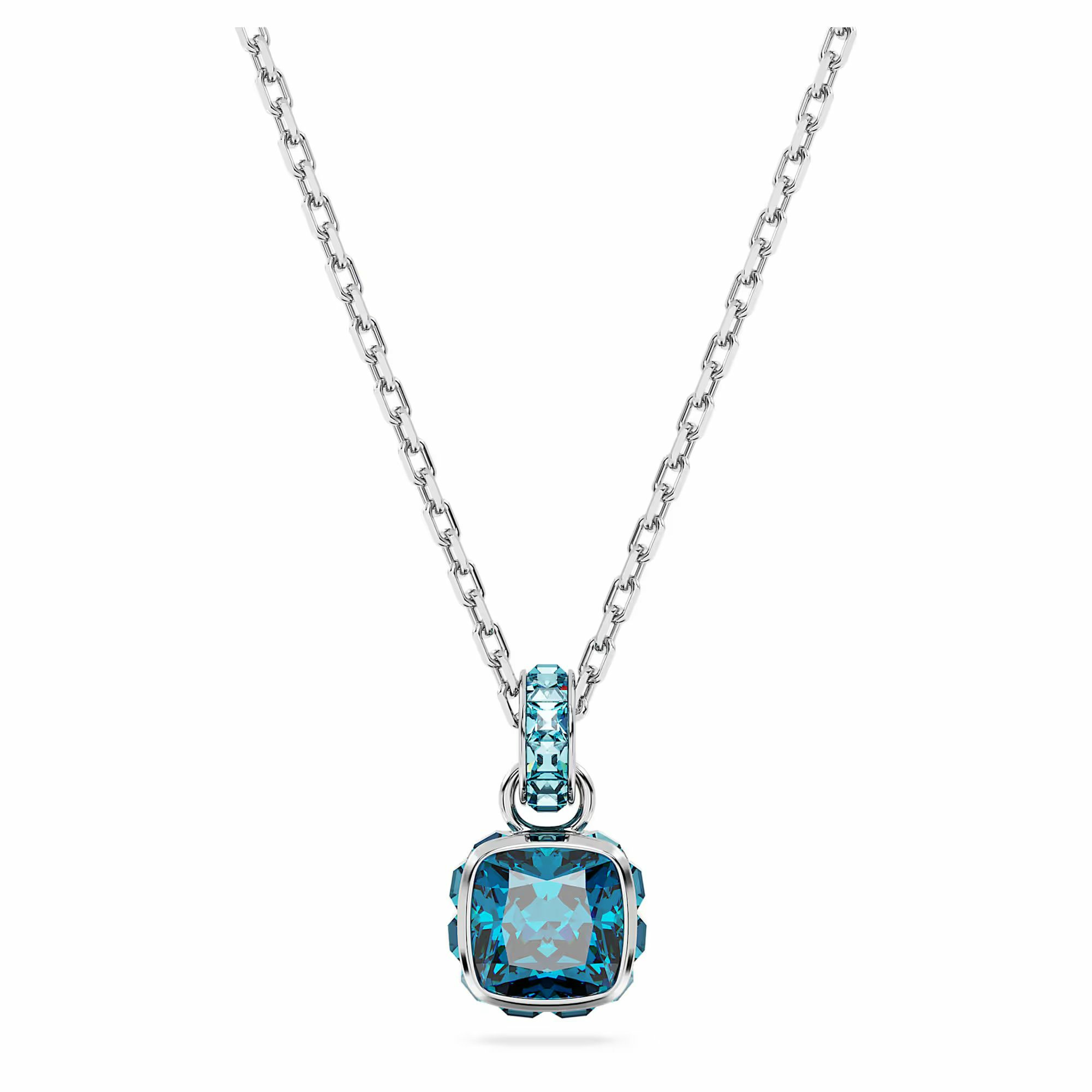 Swarovski Kette mit Anhänger Birthstone Kissenschliff Dezember Blau 5651707 – Bild 2