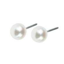 Ernstes Design Damen Ohrstecker mit Süßwasser-Button-Perle E259 Ernstes Design Damen Ohrstecker mit Süßwasser-Button-Perle E259