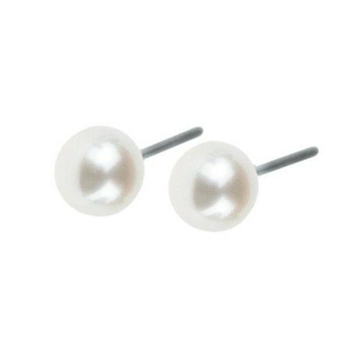 Ernstes Design Damen Ohrstecker mit Süßwasser-Button-Perle E259 Ernstes Design Damen Ohrstecker mit Süßwasser-Button-Perle E259
