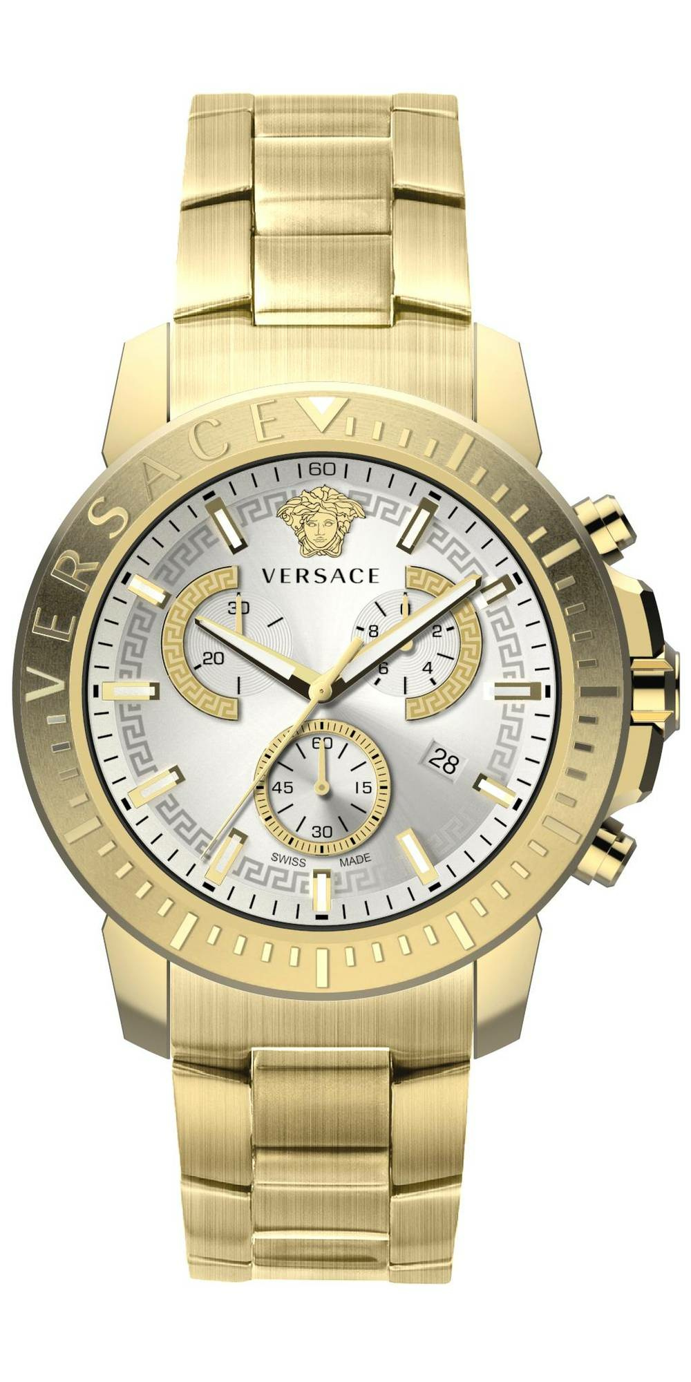 Versace Herrenuhr New Chrono 45mm Chronograph VE2E005 21 – Bild 3