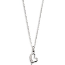Xenox Damen Halskette mit Zirkonia Herz Anhänger Silber XS3417K Xenox Damen Halskette mit Zirkonia Herz Anhänger Silber XS3417K