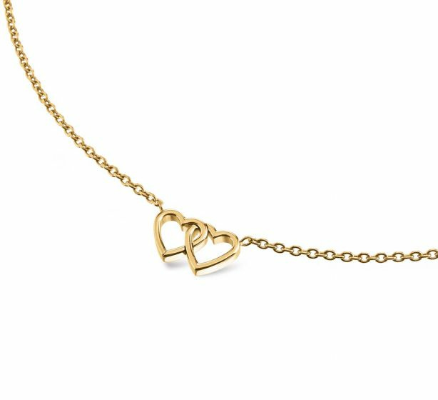 Boccia Damen Halskette Collier mit Anhänger Herzen Gold 08023-02 – Bild 3