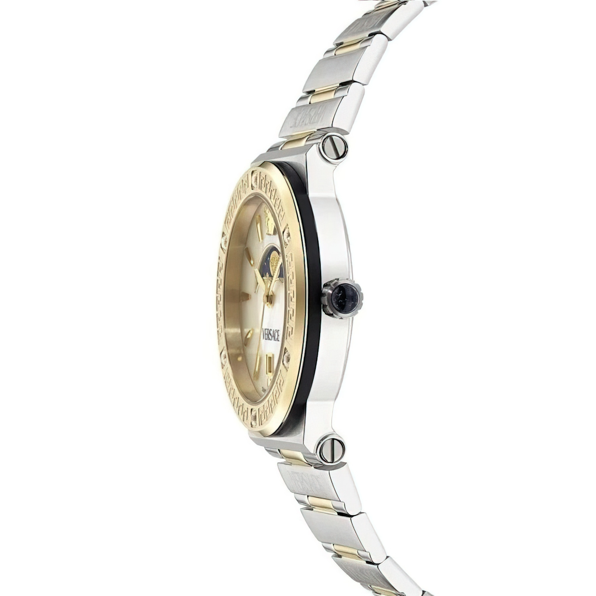 Versace Armbanduhr Greca Logo Moonphase Diamond VE7G00524 Silber-Gold – Bild 2