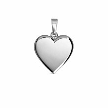 Damen Anhänger Herz graviebar Silber 28.1006.R Damen Anhänger Herz graviebar Silber 28.1006.R